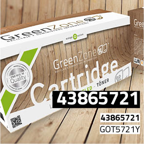 Green Zone para Oki 43865721 Kit Toner Yellow (6.000 Copias) Polimerizado.