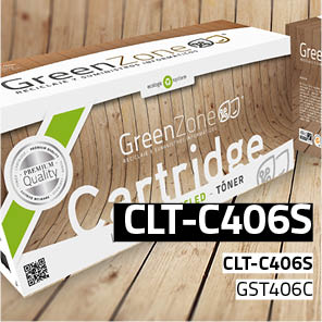 Green Zone para Samsung CLT-C406S Kit Toner Cyan (1.000 Copias)