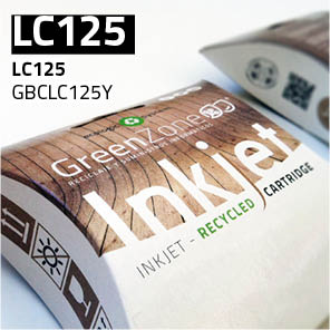 Green Zone para Brother LC125XL Yellow (16 ml)