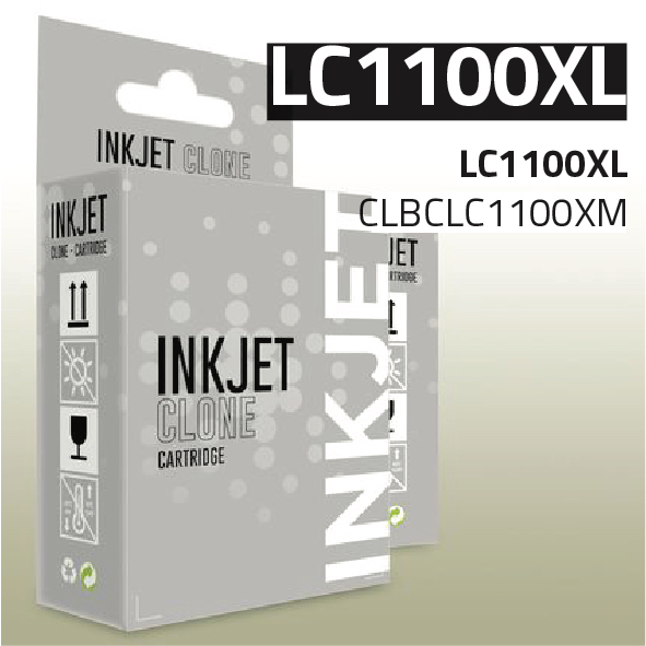 Clone para Brother LC980/ LC985/ LC1100XL Magenta (20.5 ml)