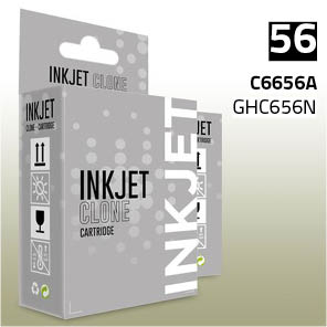 Clone para HP C6656AE (56) Negro (18 ml)