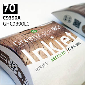 Green Zone para HP C9390A (70) Light Cyan (130 ml)