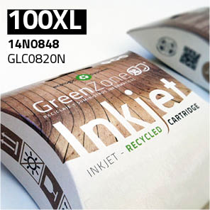 Green Zone para Lexmark 14N1068E (100XL) Black (22 ml)