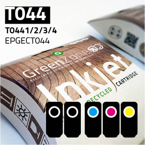Economy Pack Green Zone para  Epson T044  (Bk(2Und.)+ C/M/Y+ Papel A6)
