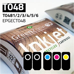 Economy Pack Green Zone para  Epson T048 (Bk(2Und.)+ C/M/Y+ Papel A6)