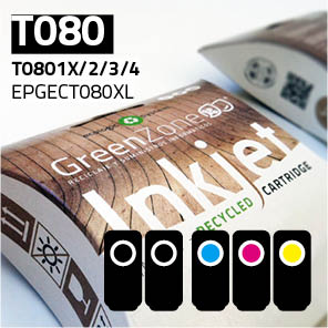 Economy Pack Green Zone para  Epson T080X (Bk(2Und.)+ C/M/Y+ Papel A6)