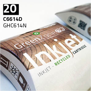 Green Zone para HP C6614D (20) Black (40 ml)