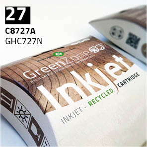 Green Zone para HP C8727A (27) Black (15 ml)