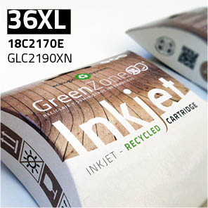 Green Zone para Lexmark 18C2170E (36XL) / 018C2190E Black XL (25 ml)