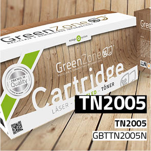 Green Zone para Brother TN2005 Kit Toner Black (2.500 Copias)