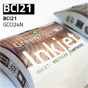 Green Zone para Canon BCI21BK / BCI24BK Black (9 ml)