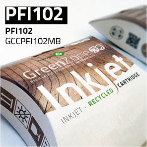 Green Zone para Canon PFI102 Black Mate Pigmentado (130 ml)