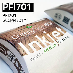 Green Zone para Canon PFI701 Yellow (700 ml)